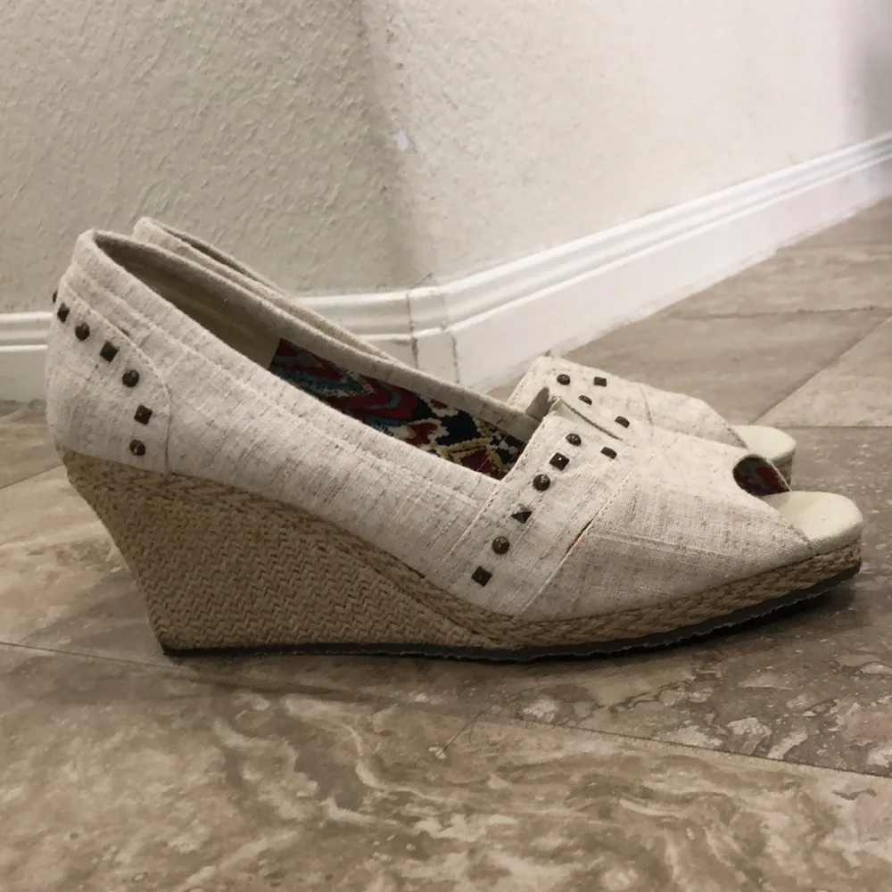 Skechers Womens Cloth Wedge (3.5